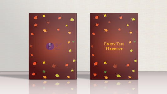 Enjoy The Harvest Paperback Notebook